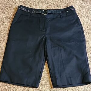 Dana Buchman Signature Bermuda Shorts with Belt, Size 10